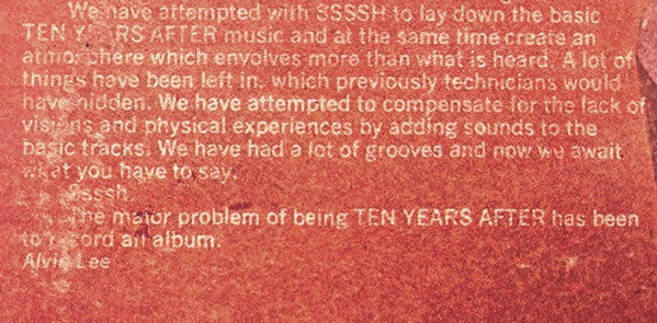 Ten Years After - Ssssh.