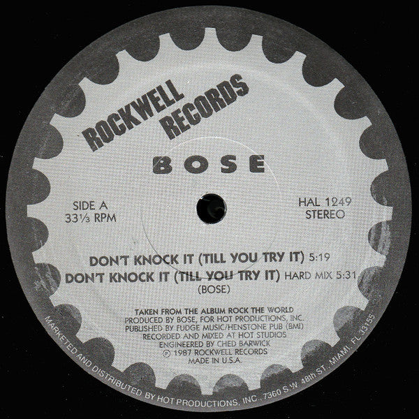 B.O.S.E. - Don't Knock It (Till You Try It)