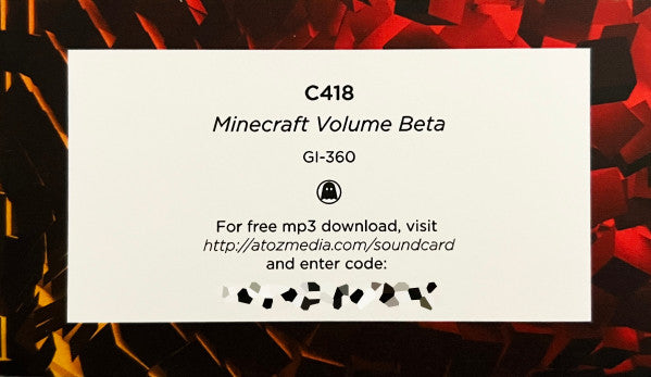 C418 - Minecraft Volume Beta (Red With Yellow Splatter [Fire Splatter])