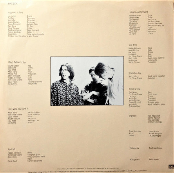 Talk Talk - The Colour Of Spring