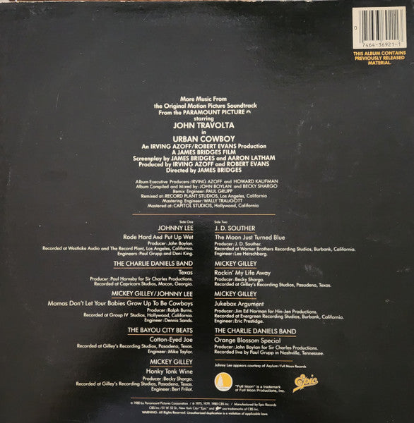 Various - Urban Cowboy II (More Music From The Original Motion Picture Soundtrack)