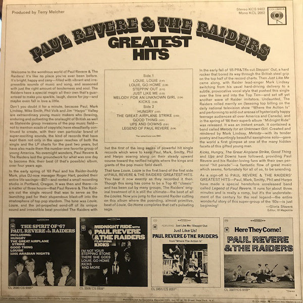 Paul Revere & The Raiders' Greatest Hits