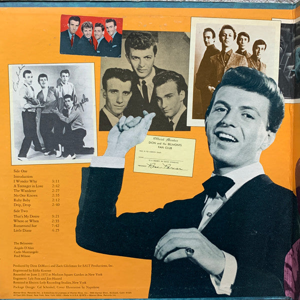 Dion & The Belmonts - Live At Madison Square Garden 1972 (Reunion)