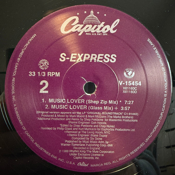 S'Express - Music Lover