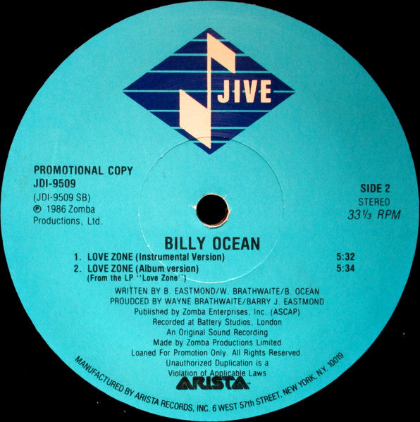 Billy Ocean - Love Zone