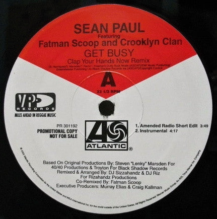 Sean Paul - Get Busy (Clap Your Hands Now Remix)