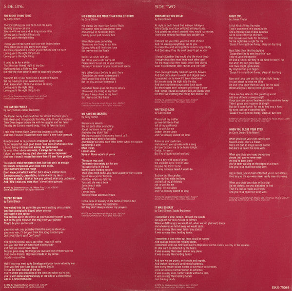Carly Simon - No Secrets