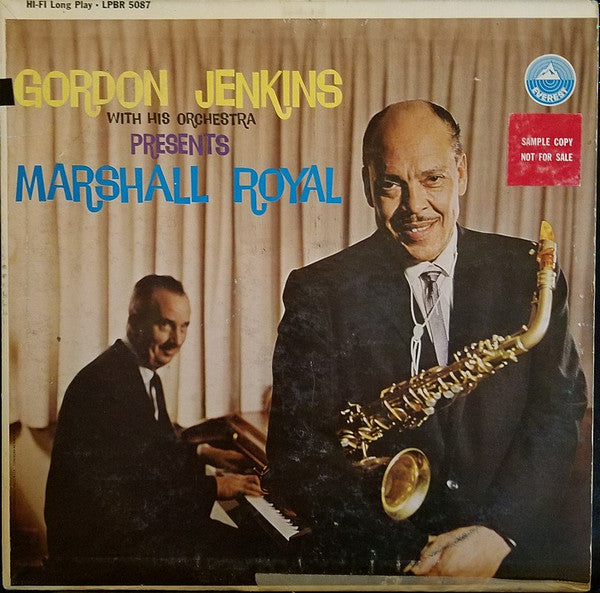 Gordon Jenkins And His Orchestra - Gordon Jenkins With His Orchestra Presents Marshall Royal