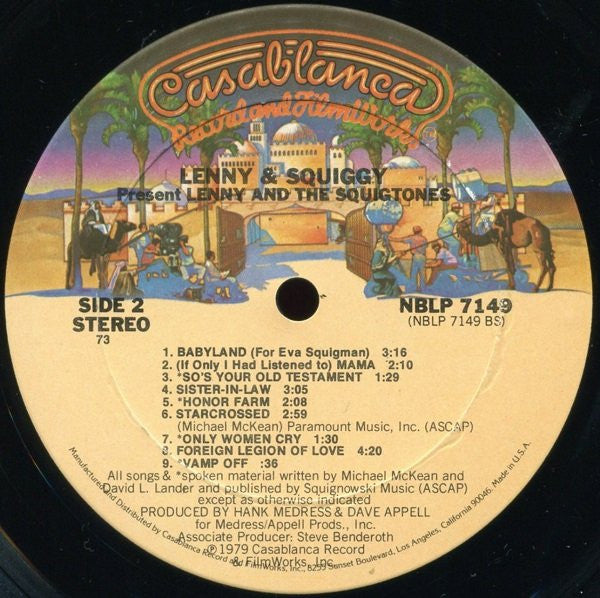 Lenny And The Squigtones - Lenny & Squiggy Present Lenny And The Squigtones