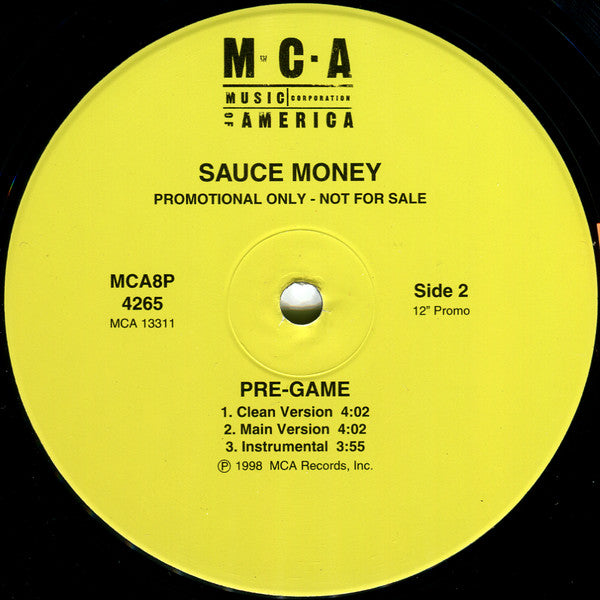Sauce Money - Middle Finger U. / Pre-Game