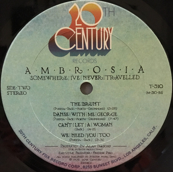 Ambrosia (2) - Somewhere I've Never Travelled