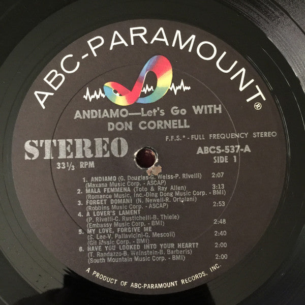 Don Cornell - Andiamo = Let's Go With Don Cornell