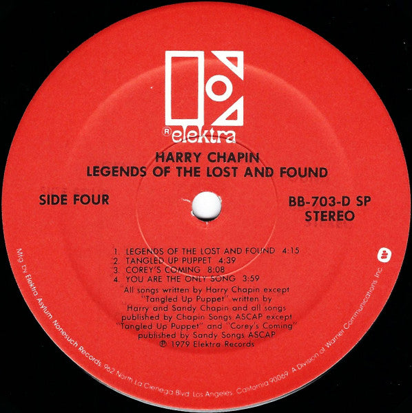Harry Chapin - Legends Of The Lost And Found