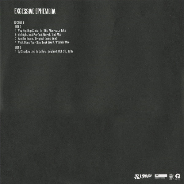 DJ Shadow - Endtroducing... (6LP, 20th Anniversary Endtrospective Edition)