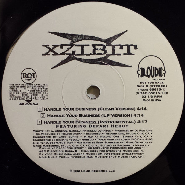 Xzibit - Puddy Pop / Handle Your Business