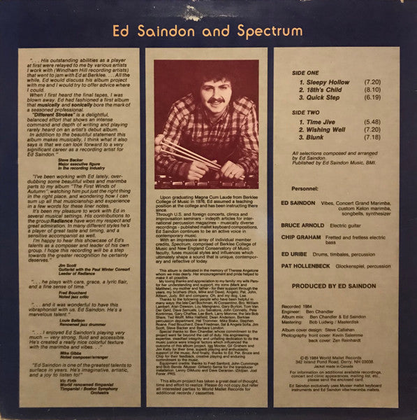 Ed Saindon - Different Strokes
