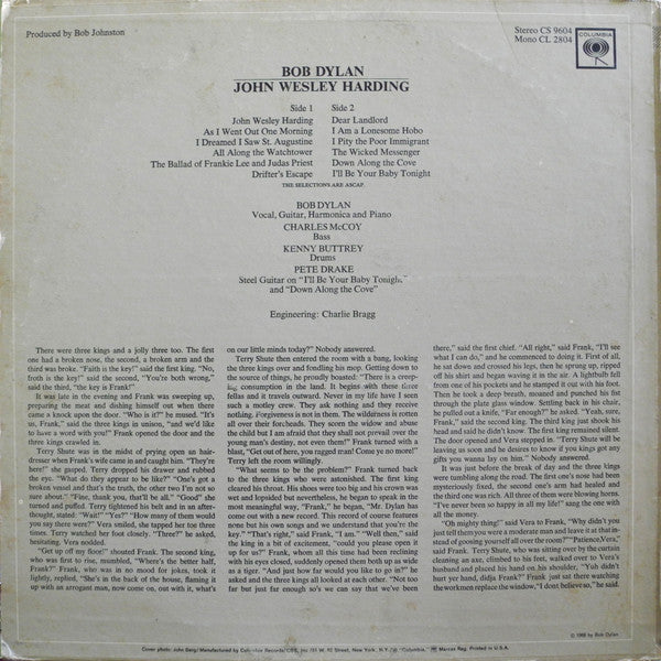 Bob Dylan - John Wesley Harding