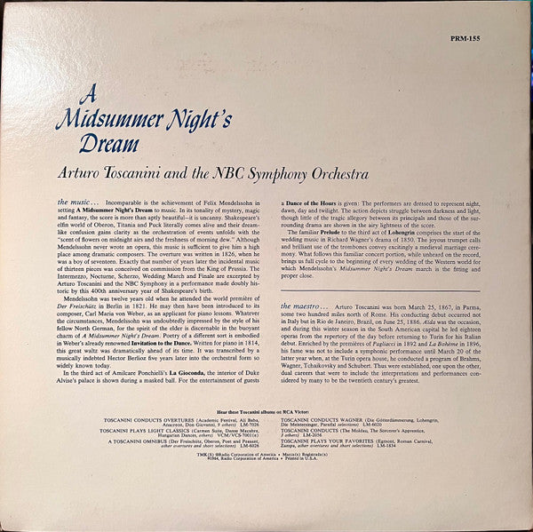 Arturo Toscanini - A Midsummer Night's Dream