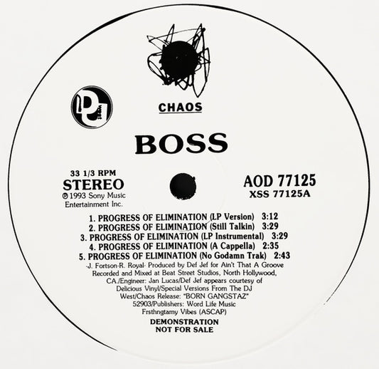 Boss (3) - Progress Of Elimination