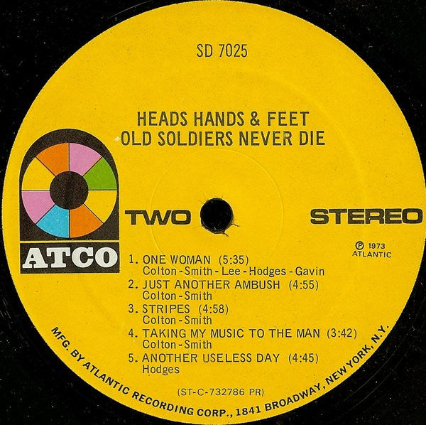 Heads Hands & Feet - Old Soldiers Never Die