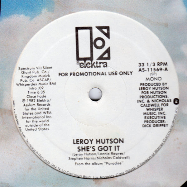 Leroy Hutson - She's Got It