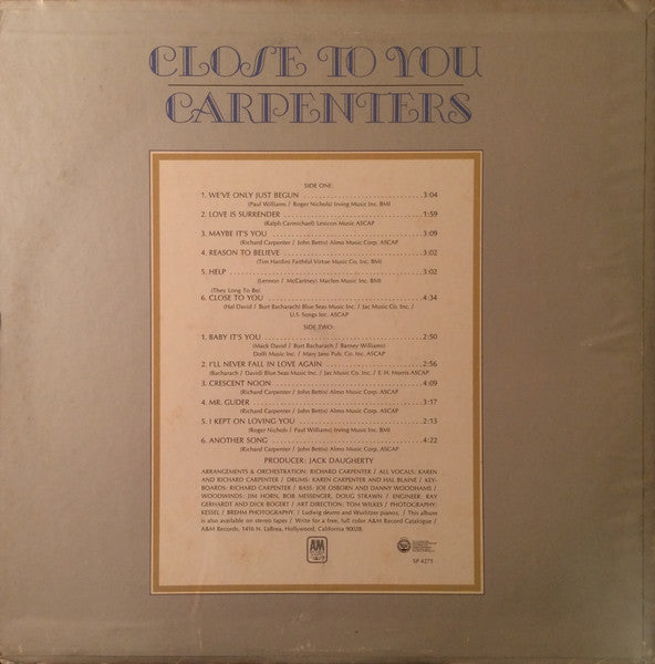 Carpenters - Close To You
