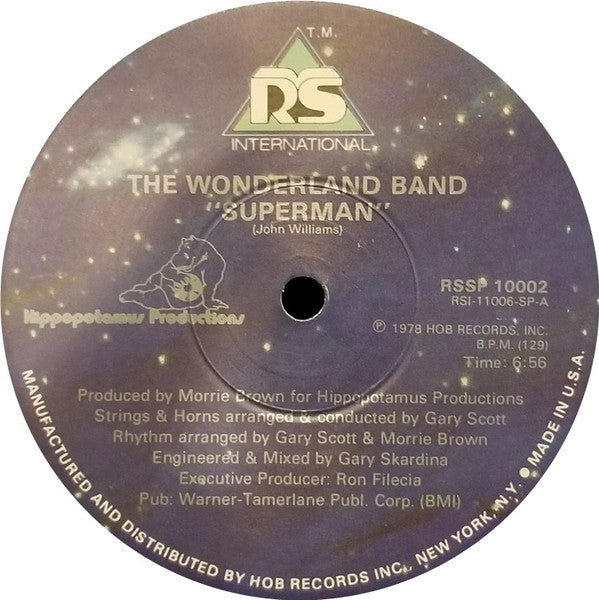 The Wonderland Band - Superman / Thrill Me (With Your Super Love)