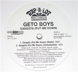 Geto Boys - Gangsta (Put Me Down)