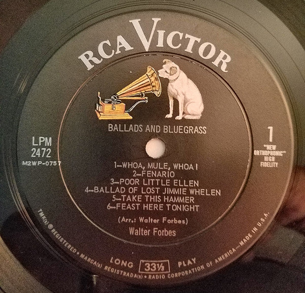 Walter Forbes - Ballads And Bluegrass