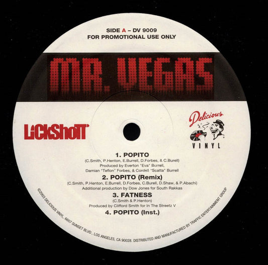 Mr. Vegas - Popito / Fatness / Weed Day