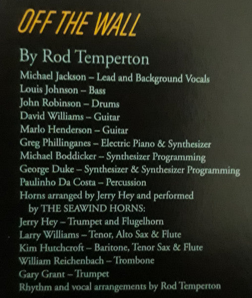 Michael Jackson - Off The Wall