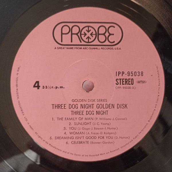 Three Dog Night Golden Disk