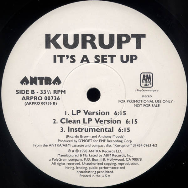 Kurupt - We Can Freak It / It's A Set Up