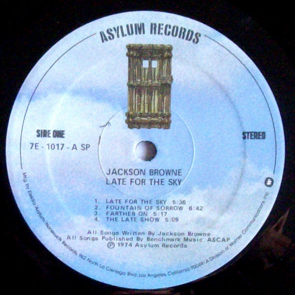 Jackson Browne - Late For The Sky