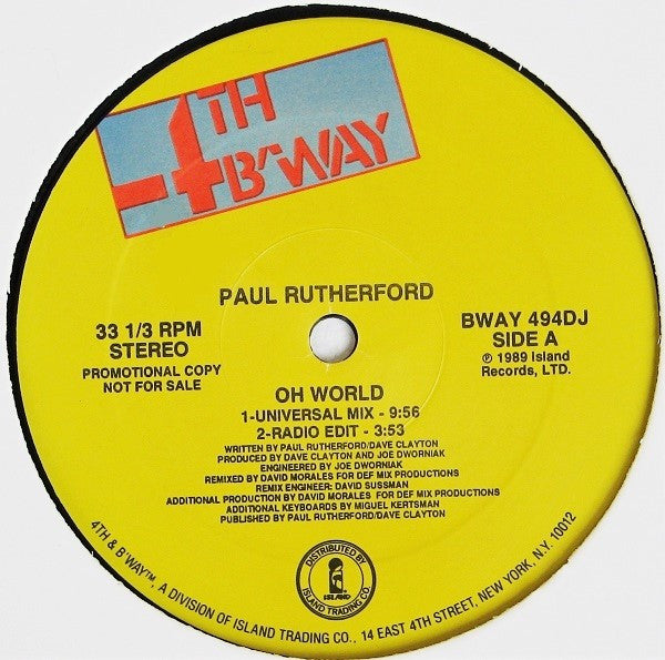 Paul Rutherford - Oh World