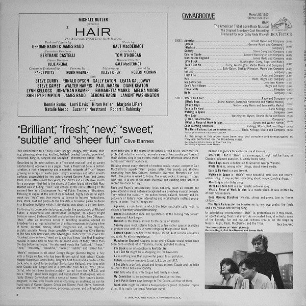 Various - Hair  (The American Tribal Love-Rock Musical)