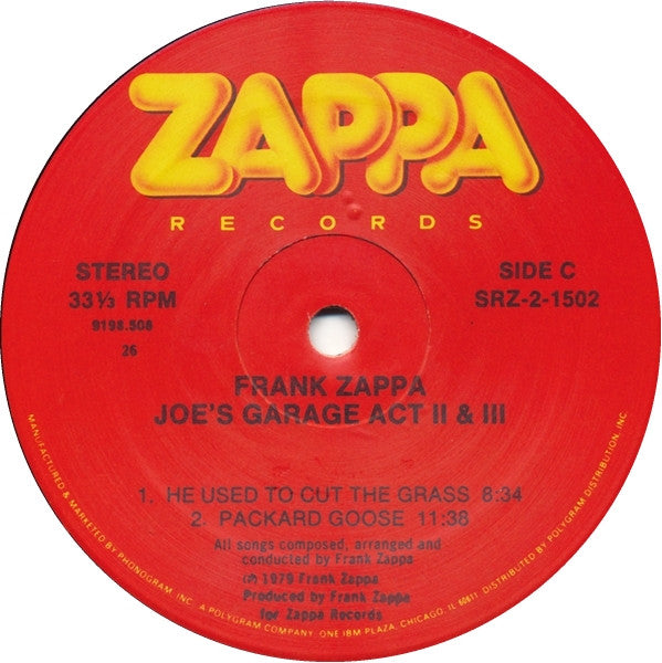 Frank Zappa - Joe's Garage Acts II & III