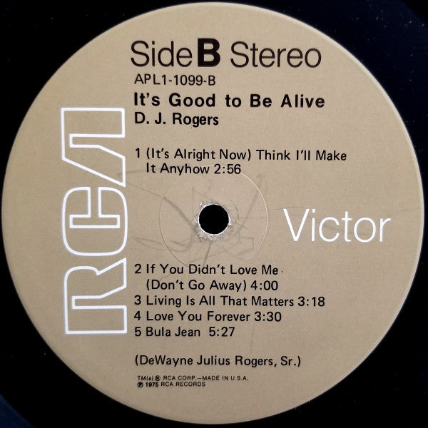 D. J. Rogers - It's Good To Be Alive