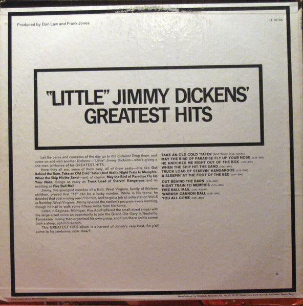 Little Jimmy Dickens - Greatest Hits