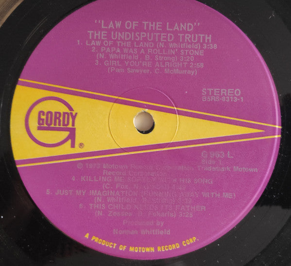 The Undisputed Truth - Law Of The Land
