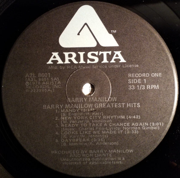Barry Manilow - Greatest Hits