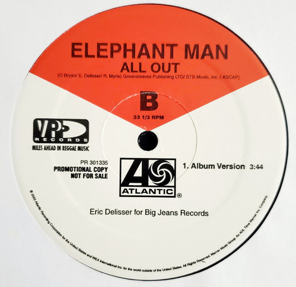 Elephant Man - Pon De River, Pon De Bank / All Out