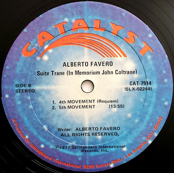 Alberto Favero - Suite Trane (In Memoriam John Coltrane)