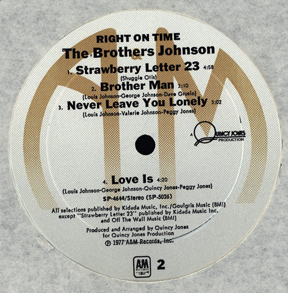 Brothers Johnson - Right On Time