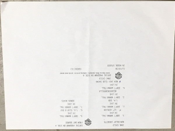 Jane Child - Don't Want to Fall in Love - Test Pressing