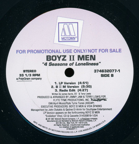 Boyz II Men - 4 Seasons Of Loneliness