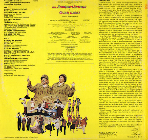 Kenneth Waissman - Over Here! America's Big Band Musical (Original Broadway Cast)