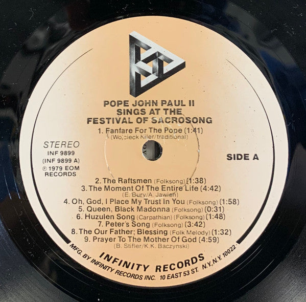 His Holiness Pope John Paul II - Sings At The Festival Of Sacrosong