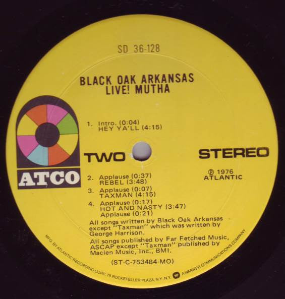 Black Oak Arkansas - Live! Mutha