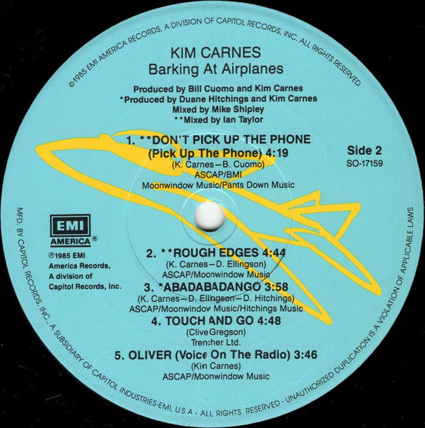 Kim Carnes - Barking At Airplanes